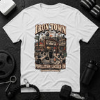 Iron Town White T-shirt mockup